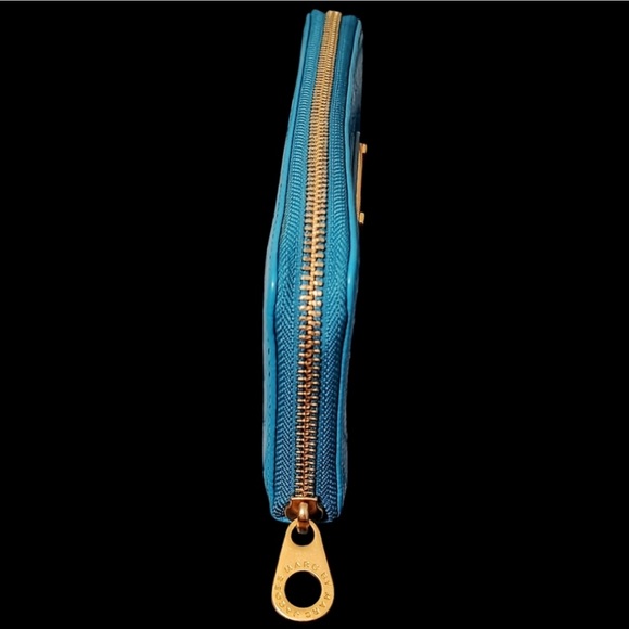 Marc Jacobs Teal pebbled leather Wallet LIKE 🆕 - Picture 6 of 9